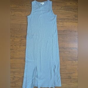 Synergy Organic Clothing Blue and White Striped Dress S